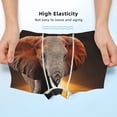 thumbnail image 3 of Yiaed Elephant Sunset in Kenya Print Boys' Boxer Briefs Cotton Casual Stretch Comfort Boys Boxers - Kids Boxer Briefs Underwear for Boys (6-18)-Small, 3 of 5