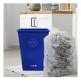 thumbnail image 3 of SkYifF RW Clean 23 Gallon Trash Can 1 Slim Trash Bin - Lid Sold Separately Blue Plastic Waste Basket Heavy-Duty Slim Design For Bathroom Kitchen Outdoor Waste, 3 of 3