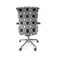 thumbnail image 5 of Ambesonne Black and White Office Chair Cover Stretchable High Back, Art Deco Mosaic, Charcoal Grey, 5 of 6