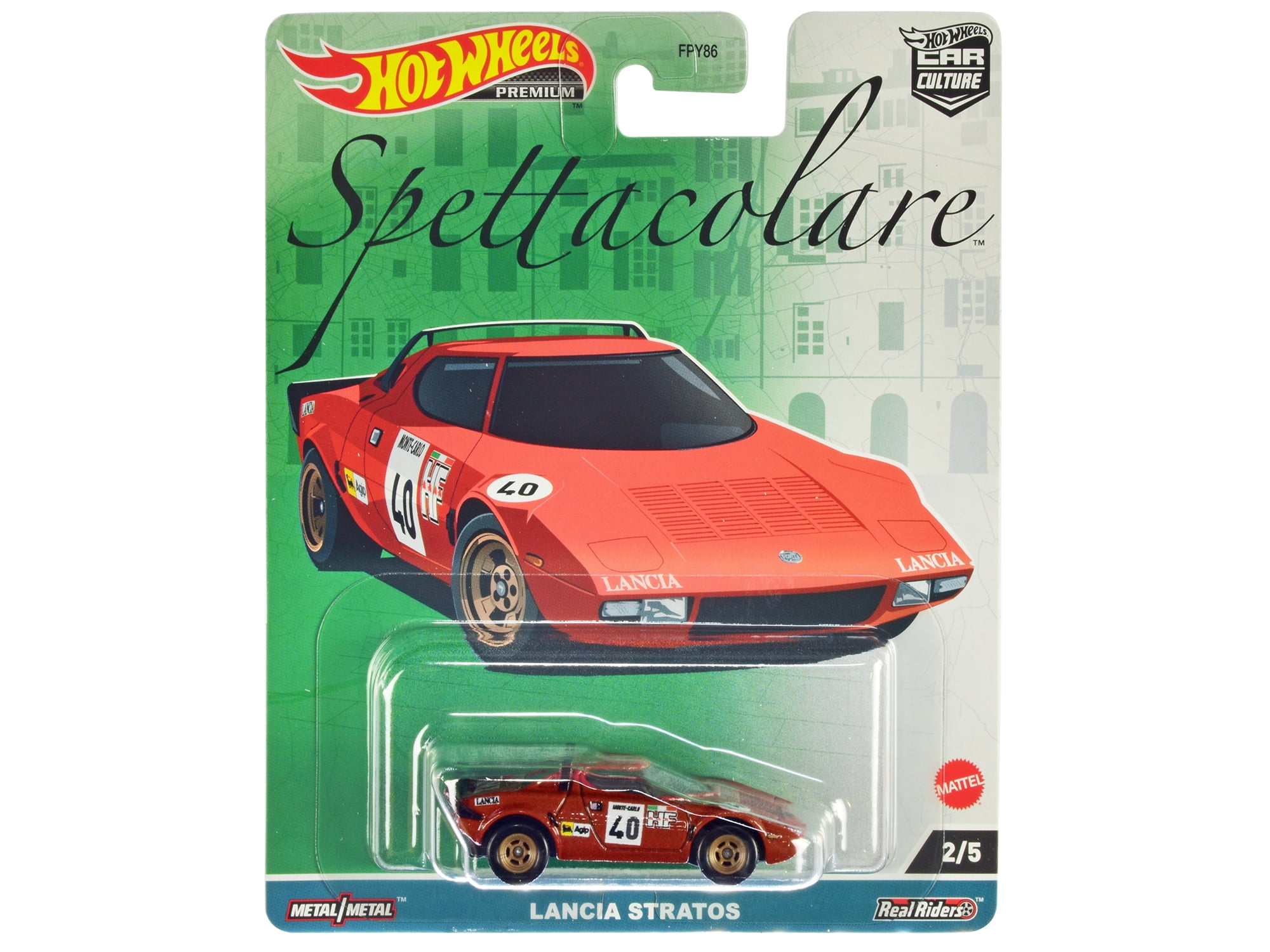 "Spettacolare" 5 piece Set "Car Culture" Series Diecast Model Cars by Hot Wheels