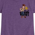thumbnail image 3 of Toy Story - Sheriff Woody Badge - Toddler And Youth Girls Short Sleeve Graphic T-Shirt, 3 of 5