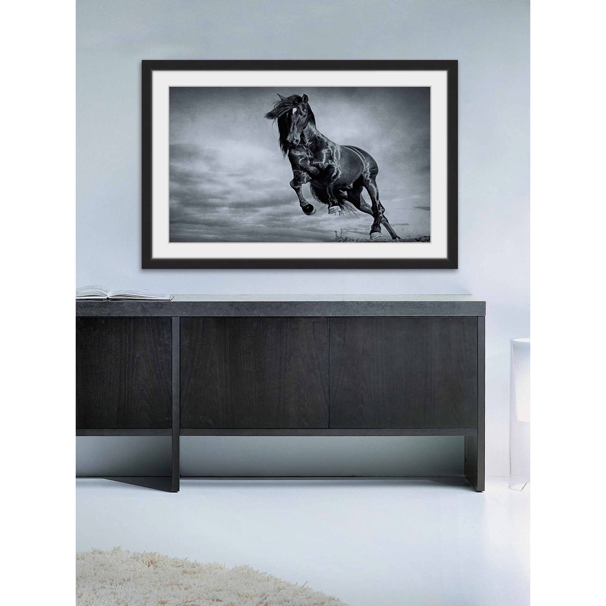 "Blue Baroque" Framed Painting Print