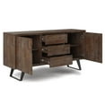 thumbnail image 3 of Simpli Home Lowry 60" Solid Wood Sideboard in Rustic Natural Aged Brown, 3 of 7