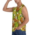 thumbnail image 3 of Bixox Men's Tropical Summer Fruit Printed Shirt Sleeveless Fitness Tank Top-Small, 3 of 7