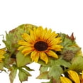 thumbnail image 4 of Yellow Sunflower and Pine Cone Artificial Fall Harvest Wreath - 24 inch, Unlit, 4 of 4