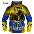 thumbnail image 2 of Sweat à Capuche Mode Femmes/hommes Motif Tracteur Chandail en Molleton Impression 3D, 2 of 4