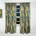 thumbnail image 2 of Designart 'Tropical Gloomy Mood I' Tropical Curtain Panel, 2 of 5