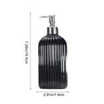 thumbnail image 6 of Djiypn 13.5OZ Fashion Stripe Glass Refillable Soap Dispenser with Rust-Proof Pump Premium Soap Dispenser for Kitchen, Bathroom, Hand Sanitizer, Liquid Soap, Lotion, etc.(1Pack), 6 of 7
