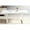 Antique White, variant on Extendable Square Table With Metal Leg, Black , Living Room Chic Leg Table, Black, Modern For Enhancement