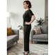 thumbnail image 4 of Conjunto 2 Piezas Casual Chic para Mujer Unitalla, Blusa de Manga Corta y Pantalón Cómodo, Estilo Elegante y Sofisticado para Mujer, 4 of 5