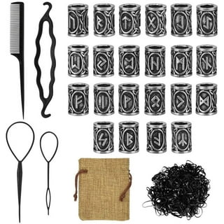 Hair Tool Plastic Quick Beader for Loading Beads Ponytail Maker Styling  Tool hair beads,(Black)