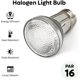 thumbnail image 3 of -6 paquetes, lámpara halógena, transparente, regulable, 2900 K blanco cálido, base E26, más adecuada para iluminación clave, iluminación de riel, tanque de agua integrado, cubierta de estufa, ilu, 3 of 5