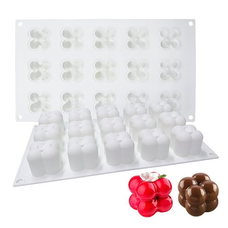 

TAONMEISU Bubble Candle Mold - Cube Candle Mold 15 Cavities Candle Molds Silicone Tiny Bubble Candle Mold for Candles Wax Melts Soap Jelly Chocolate Mousse