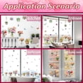 thumbnail image 6 of 1Set PVC Window Static for Window Decoration Flower Stickers Rectangle Shape 900x300mm 2pcs/set, 6 of 7