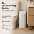 thumbnail image 4 of 1 Pack 5 Gallon Bathroom Trash Can with Lid, Automatic Motion Sensor Black Trash Can, Touchless Slim Waterproof Garbage Bin for Kitchen, Bedroom, Office, and Bathroom, 4 of 7
