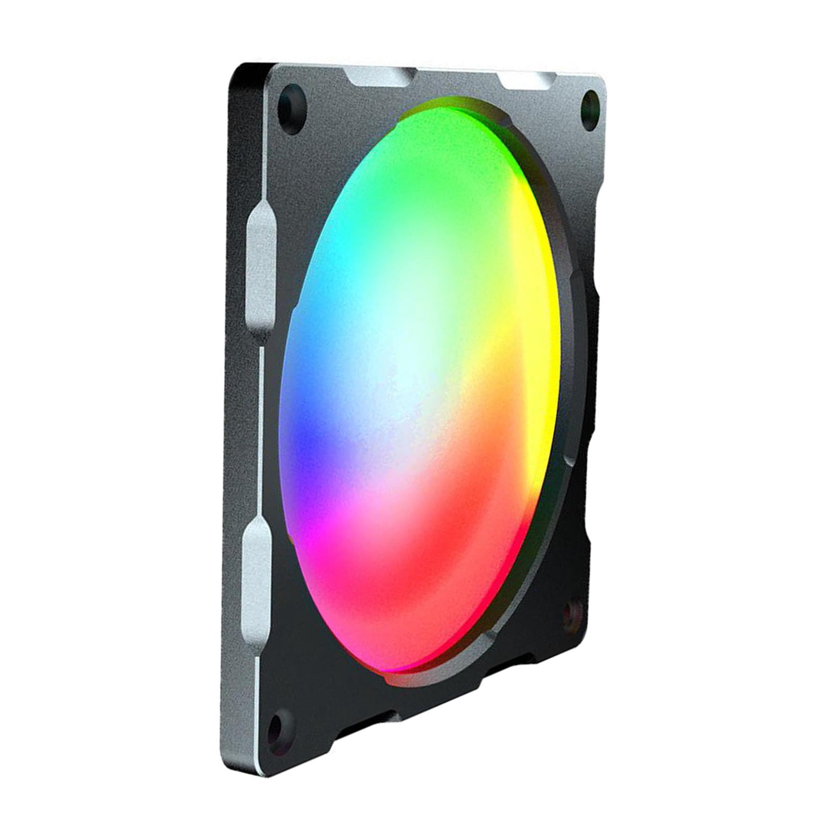 Wzmzjy LED RGB Desktop Computer Case Cooling Fan CPU Cooler Radiator Easy Installations 12cm