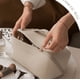 thumbnail image 3 of JM Bolsa de almohada Bolsa de almacenamiento de viaje Bolsa de lavado Almacenamiento de cosméticos de gran capacidad (marrón) JM, 3 of 5