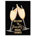 thumbnail image 1 of Darling Souvenir MADE WITH LOVE PersonalizedWelcomeSignFor Bridal Shower,Champagne Glasses,Bridal Shower Collection Great For Your Celebrations- 18x 12, 1 of 5