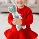 thumbnail image 4 of Easter Flocking Ornaments Plush Bunny Spring Decoration Scene Arrangement Gift, 4 of 9