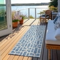 thumbnail image 6 of Addison Rugs Chantille Indoor/Outdoor Transitional Geometric Denim Washable Runner Rug, 2'3" x 7'6", 6 of 6