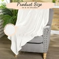 thumbnail image 6 of 6 Pcs Flannel Fleece Throw Blanket Bulk 50 x 60 Inch Soft Fleece Blanket Warm Throw Blanket Coral Blankets for Couch Sofa Home Wedding Gifts Season (Cream White), 6 of 13