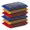 thumbnail image 1 of 6 paños de cocina de alambre de acero inoxidable para limpiar la suciedad, estropajos multiusos, esponjas de cocina resistentes., 1 of 8