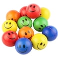 thumbnail image 2 of Juego de 12 pelotas antiestrés para niños y adultos, pelotas de espuma suave de poliuretano, juguetes divertidos para aliviar el estrés con cara, 2 of 4