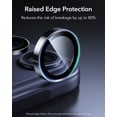 thumbnail image 2 of ESR Camera Lens Protector Compatible with iPhone 17 Pro Max/17 Pro/16 Pro Max/16 Pro/15 Pro Max/15 Pro/14 Pro Max/14 Pro, Ultra‑Tough HD Tempered Glass, Ultra‑Thin & Anti‑Scratch, Black, 2 of 8