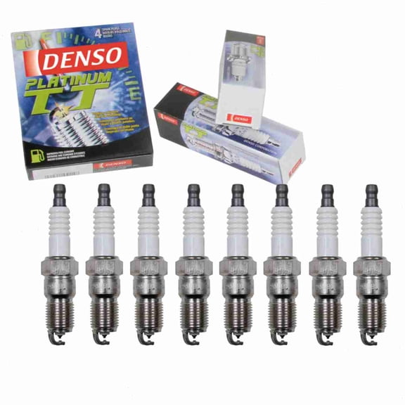 8 pc DENSO Platinum TT Spark Plugs compatible with Chevrolet C3500HD 7.4L V8 1996-2000
