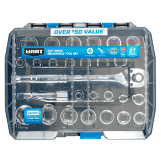 x l2546 Hyper Tough 107 Piece 1/4, 3/8, 1/2 inch Drive Socket Set For