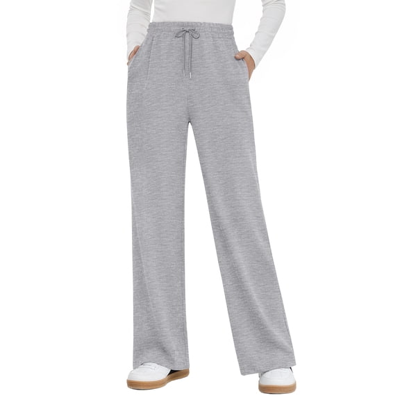 MOSHU Sweatpants for Women Straight Leg Elastic Waist Spring Fall Pants Casual Lounge Pants Womens Sweatpants with Pockets
