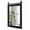 Black, variant on Costway 30"x22" Wall Mount Mirror Decor Vanity Mirror Wood Frame Barn Door Style Walnut
