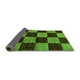 thumbnail image 2 of Ahgly Company Indoor Rectangle Checkered Green Modern Area Rugs, 2' x 5', 2 of 4
