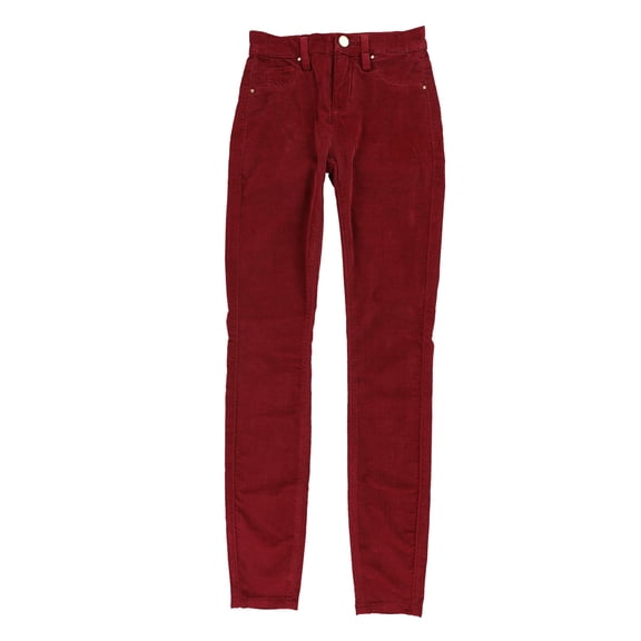 [BLANKNYC] Womens High Rise Casual Corduroy Pants, Red, 27
