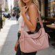 thumbnail image 5 of Women's Solid Color Crossbody Bag Commute Shoulder Bag Multi-Pocket Lightweight Casual Large Capacity Versatile Nylon Bag, 5 of 6