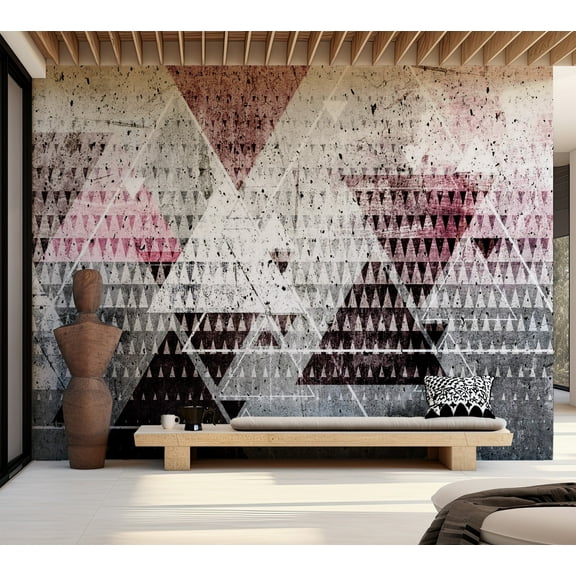 Tiptophomedecor Abstract Wallpaper Wall Mural - Triangles