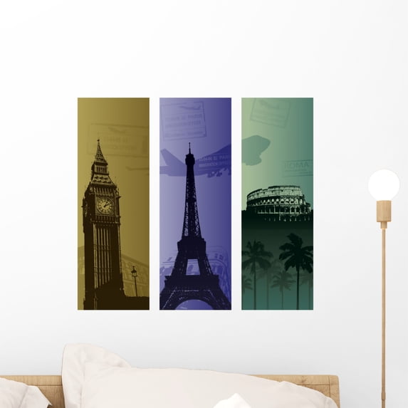 Travel Wall Mural by Wallmonkeys Peel and Stick Graphic (18 in W x 16 in H) WM189642