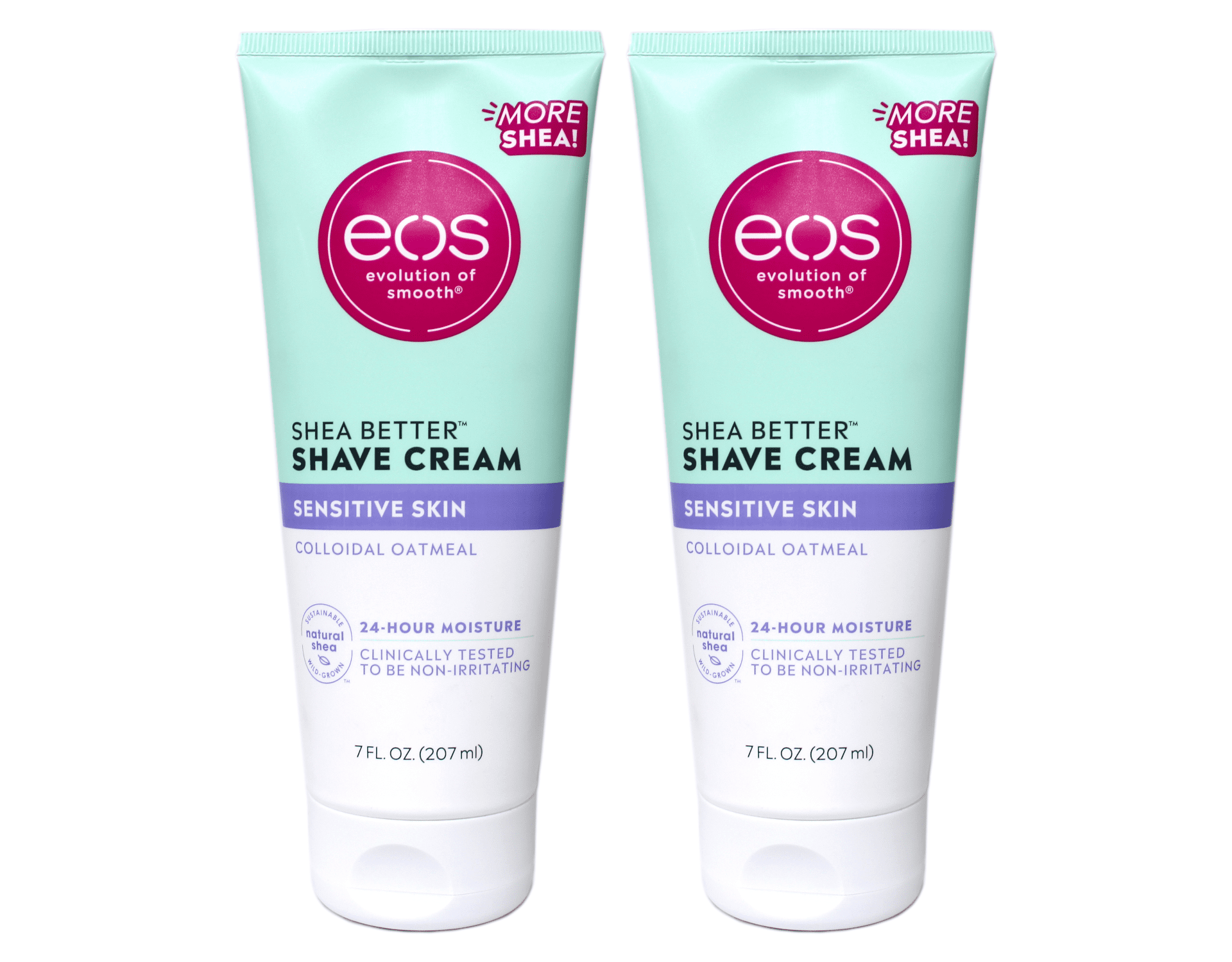 eos Shea Better Shave Cream Sensitive Skin Colloidal Oatmeal 7 fl oz Pack of 2