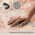 thumbnail image 6 of ODIKA 4'x6' Washable Area Rug Pet Friendly, Non-Shedding Beige Neutral Boho Vintage Distressed Southwestern Detail Cream for Bedroom, Reading Nook, 6 of 7