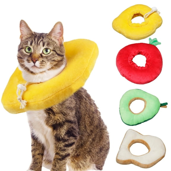 Bobasndm Post Surgery Cat Cone, Soft Pet Recovery Cones for Kitten Small Dogs, Anti Licking Wounds, Adjustable E-Collar for Cats, Cute Waterproof Elizabethan Collars