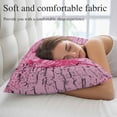 thumbnail image 5 of Pink Ribbon Throw Pillow Covers, Wings Romantic Love Heart Flowers Retro Country Soft Breathable Pillow Cases with Invisible Zipper, Toddler Pillowcases for Couch Bed Sofa Chair 12x20 Inches, 5 of 9