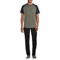 thumbnail image 2 of George Men's Raglan Tee with Short Sleeves, 2 of 5