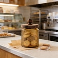 thumbnail image 5 of Bocal de Rangement en Verre 700ml avec Couvercle Hermétique pour Collations de Cuisine, Thé, Aliments Secs, Récipient Transparent Coloré, 5 of 5