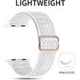 thumbnail image 2 of Bracelet Solo Loop Extensible Compatible avec Apple Watch 42mm 44mm, Élastiques Tressés Réglables en Nylon pour Femmes et Hommes Compatible avec iWatch Series (Style19), 2 of 5