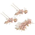 thumbnail image 2 of Here's a polished and professional product description based on the title you provided:\n\n \n\n**3pcs Bridal Hair Comb Flower Hair Accessories for, 2 of 3