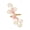Gold, variant on Flower Armlet Jewelry, Scroll Cuff With Openwork Metal Curves for Festival Outfits and Party Looks