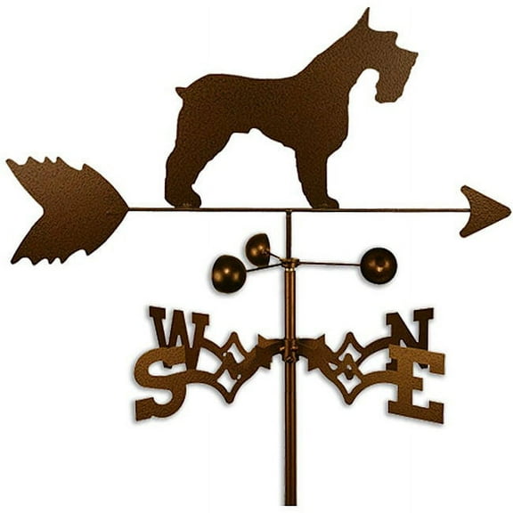 SWEN Products Inc Handmade Schnauzer Dog Copper Weathervane