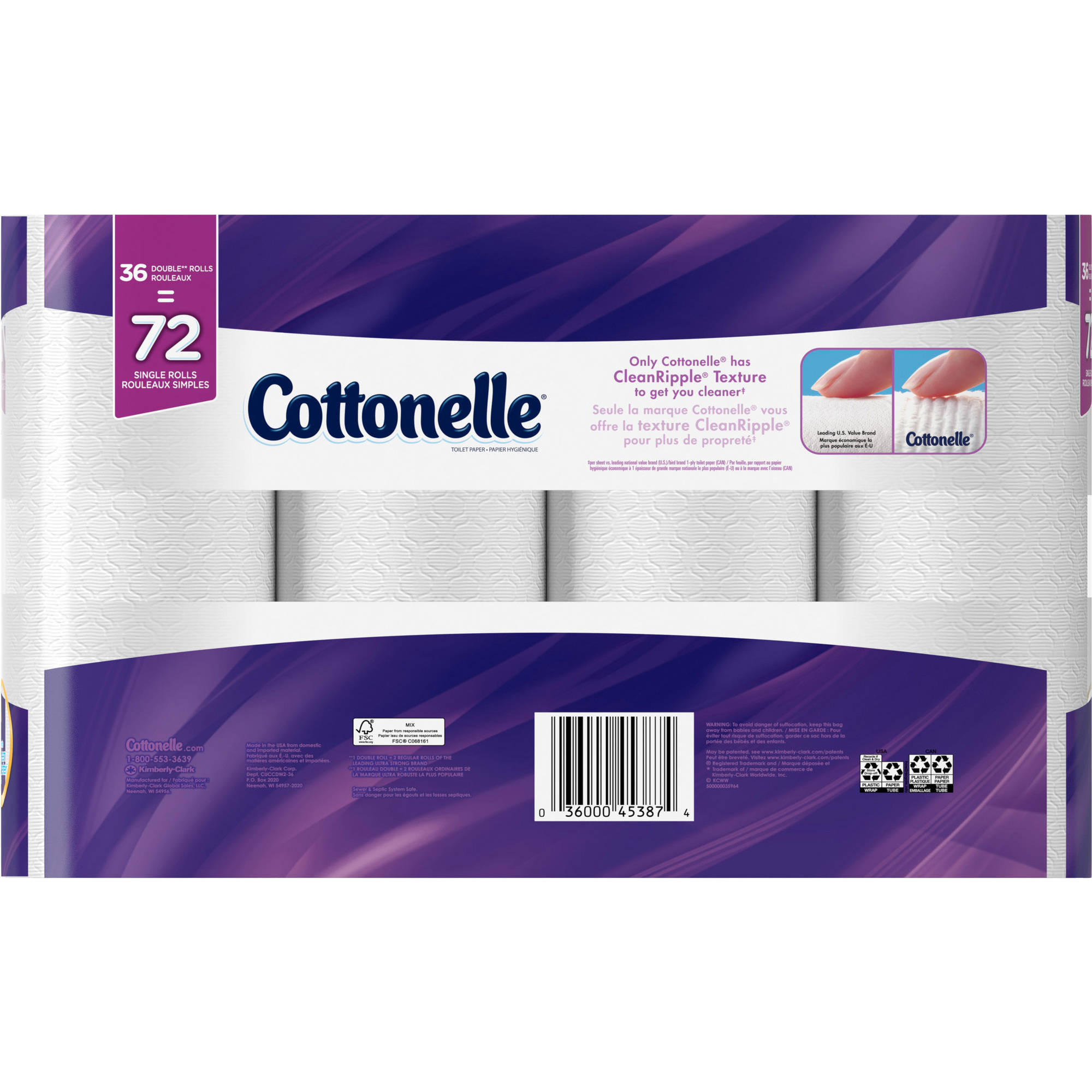 Cottonelle Ultra ComfortCare Toilet Paper, 36 Double Rolls - image 3 of 5