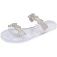thumbnail image 1 of Womens Studded Jelly Sandals Casual Summer Flat Shoes Open Toes Rivets Strappy Slip on, 1 of 7