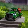 thumbnail image 4 of Solar Pickup Truck Flower Pot Retro Style Truck Planter Pots Decor (Green), 4 of 7
